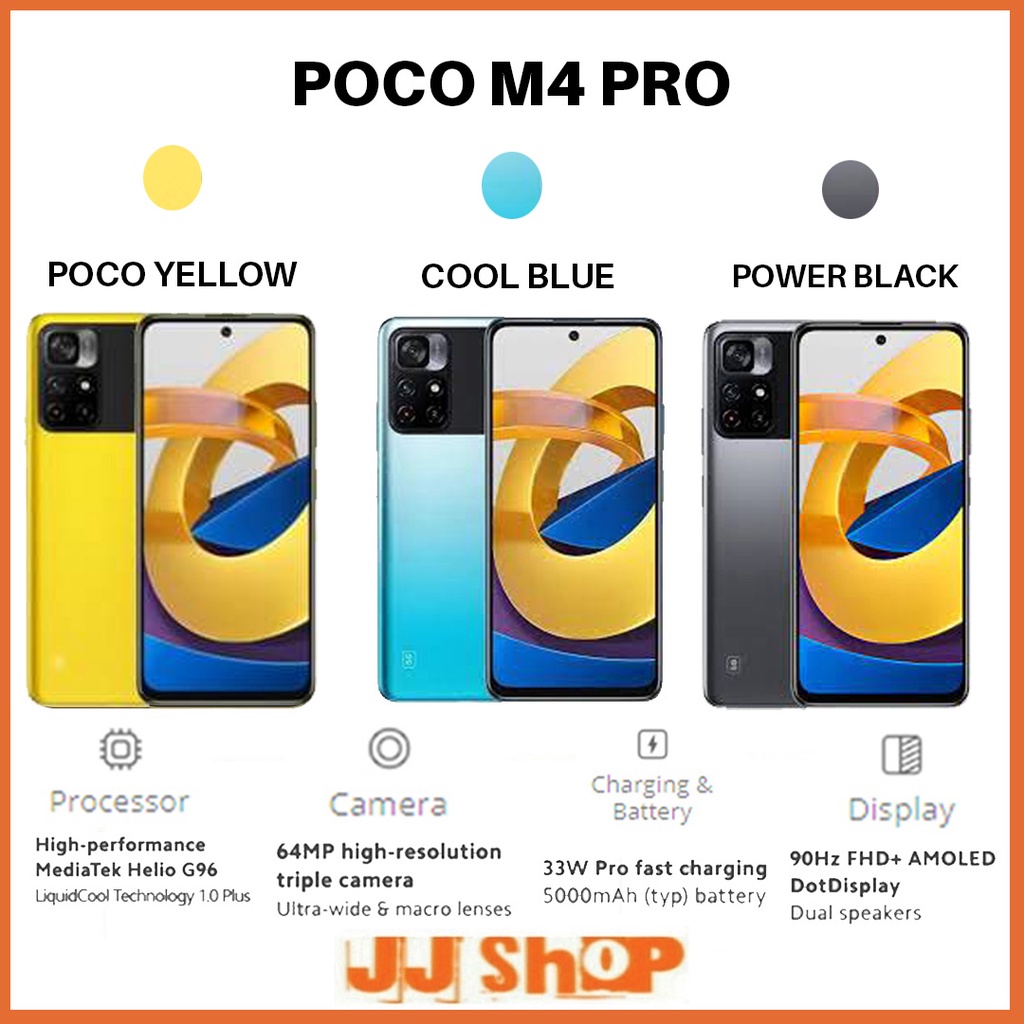 XIAOMI POCO M4 PRO 8/256 6/128 GB RAM 8GB 6GB ROM 256GB 128GB GARANSI RESMI