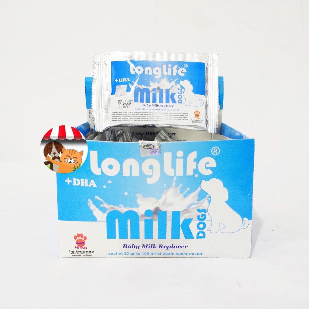 Susu Longlife Baby Dog Milk Replacer sachet - Susu Anak Anjing Long Life