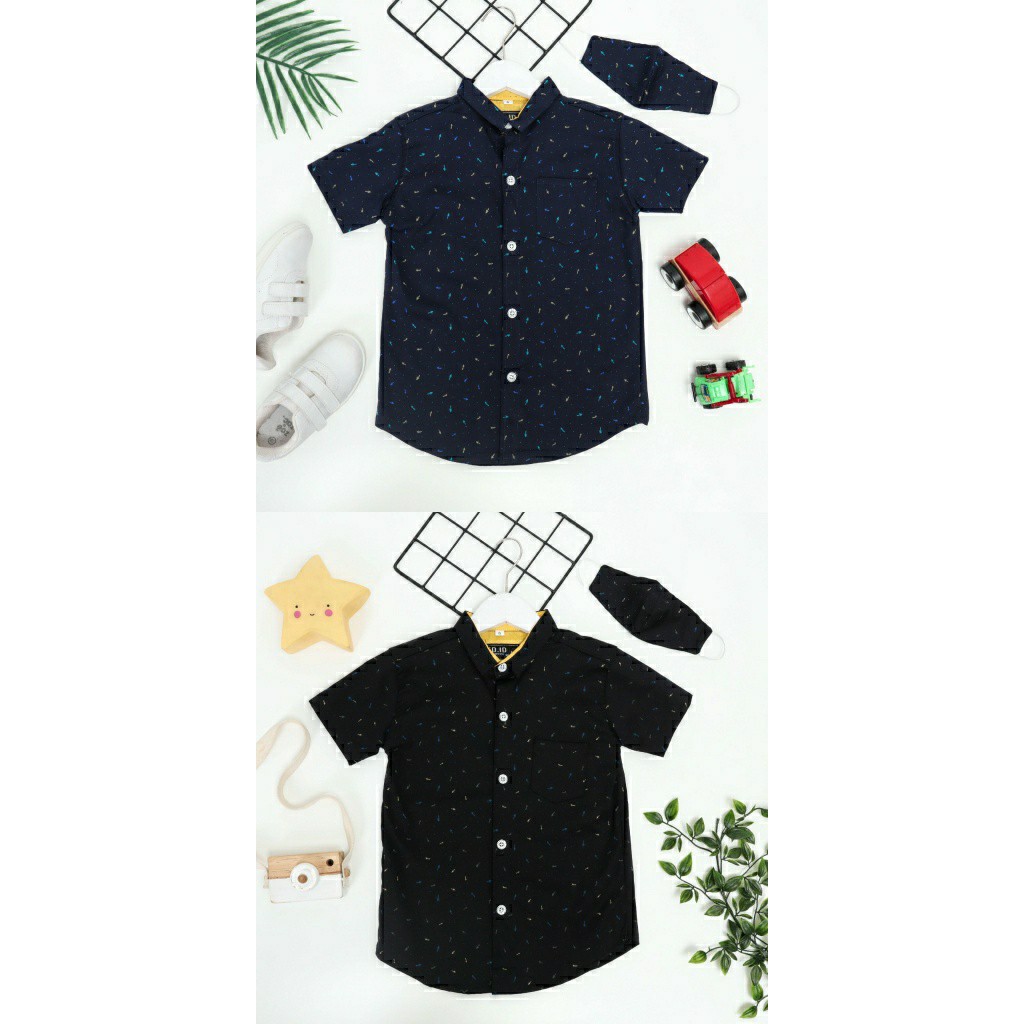 JOSJOLI_STORE/Kemeja Kids Kiddo/Pakaian Anak Laki-Laki/Fashion Anak/Usia 3-14 tahun