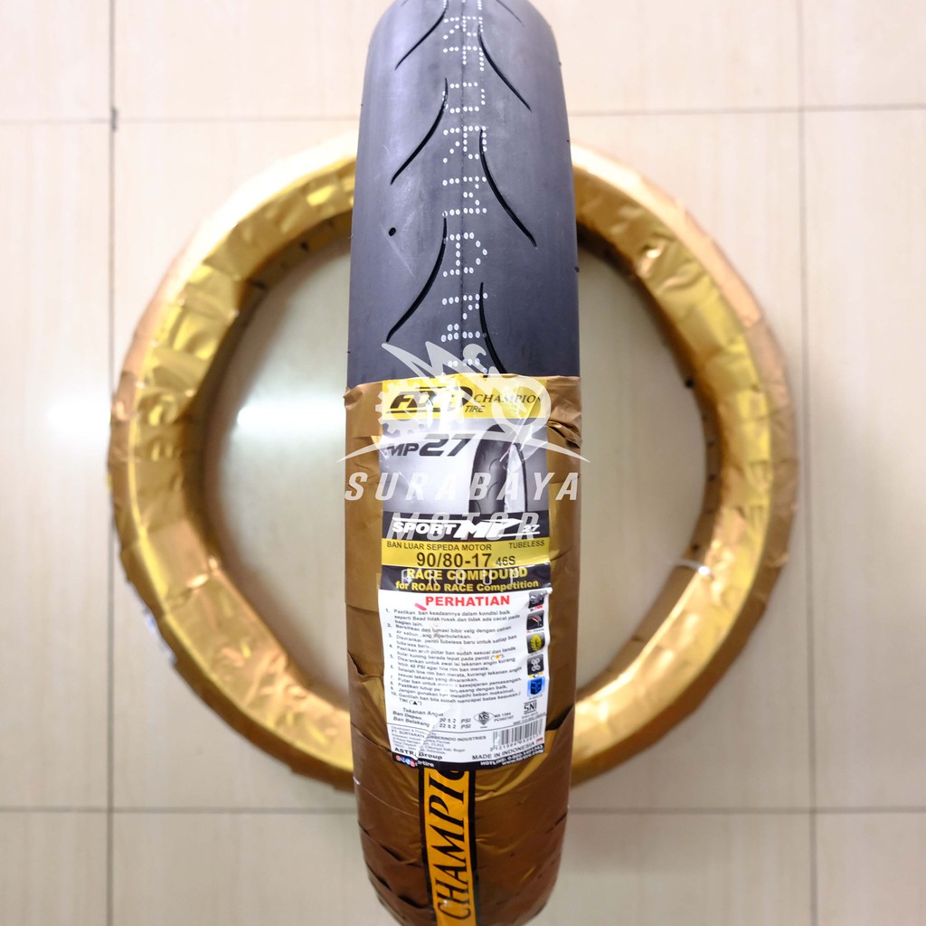 Ban Tubeless FDR 90/80-17 MP27 Soft Compound MP 27 Racing Balap Ring 17 Ninja FizR GL