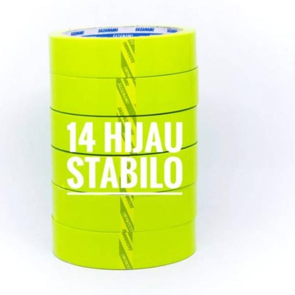 

TEERLARIS! ESW89 1 ROLL ISOLASI WARNA 1" INCH 24MM x 50M SAZANAMI LAKBAN SELOTIP WARNA
