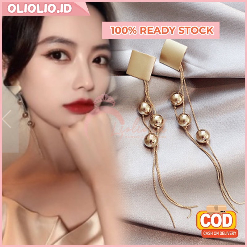 ANTING KOREA WANITA/ANTING TITANIUM ANTI KARAT/ANTING HIJAB/ANTING TUSUK TITANIUM GANTUNG ANT18