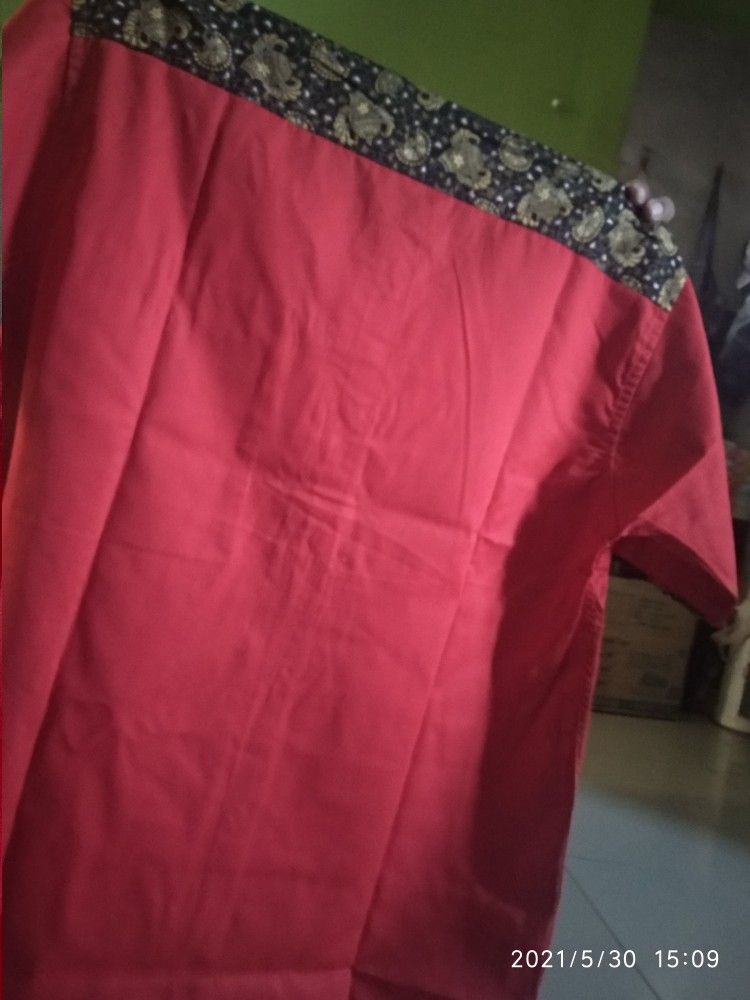 Kemeja Seragam Promosi Polos Kode : Kemeja Batik Ep 02 Merah List Coklat