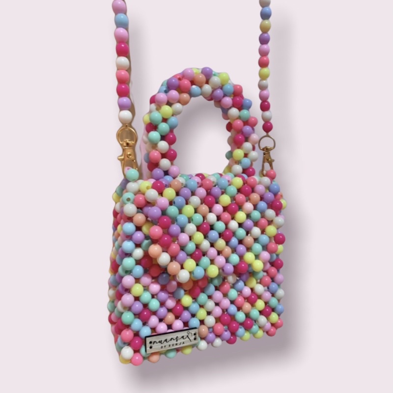 Beaded Bag Mini Tas Mote Manik Manik