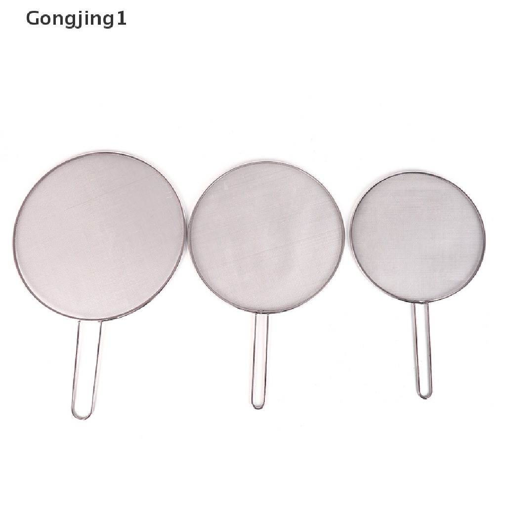 Gongjing1 1pc Tutup Panci Penggorengan Anti Tumpah / Minyak Bahan stainless steel