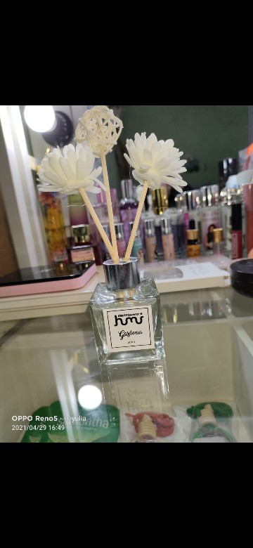 Taffware Humi Black Rose Parfum Ruangan Aroma Diffuser Reed Sticks Rattan Ball Pengharum 50ml