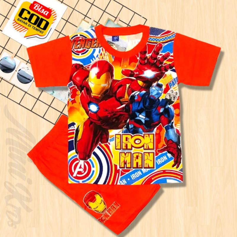 Stelan Baju Anak Iron Man