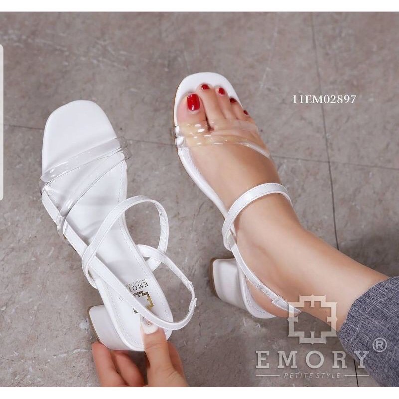 High Heel Hak Tahu Kotak 5cm Tali Jelly Murah Meriah Yf 15