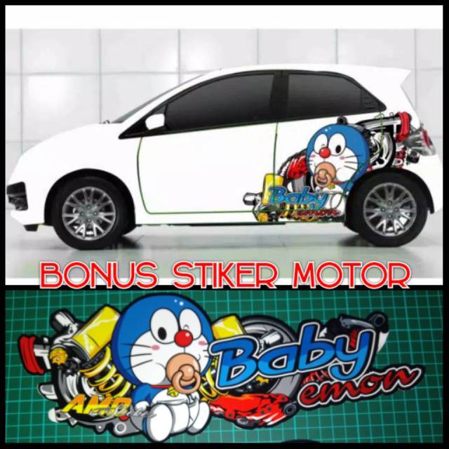 Stiker mobil all varian Decal Baby doraemon PROMO MURAH