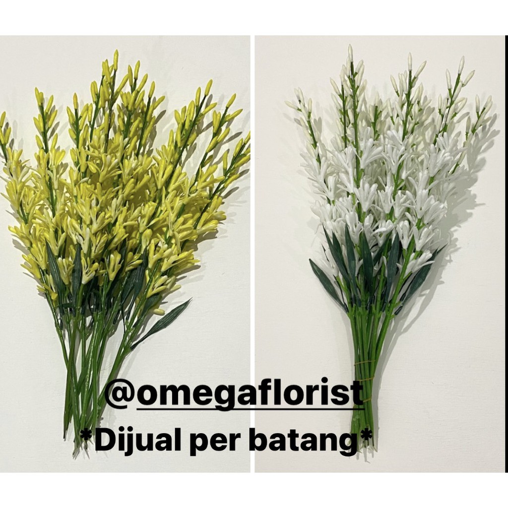 New Bunga Sedap Malam Plastik, Per Batang / Bunga Artificial / Bunga Plastik / Bunga Dekorasi /
