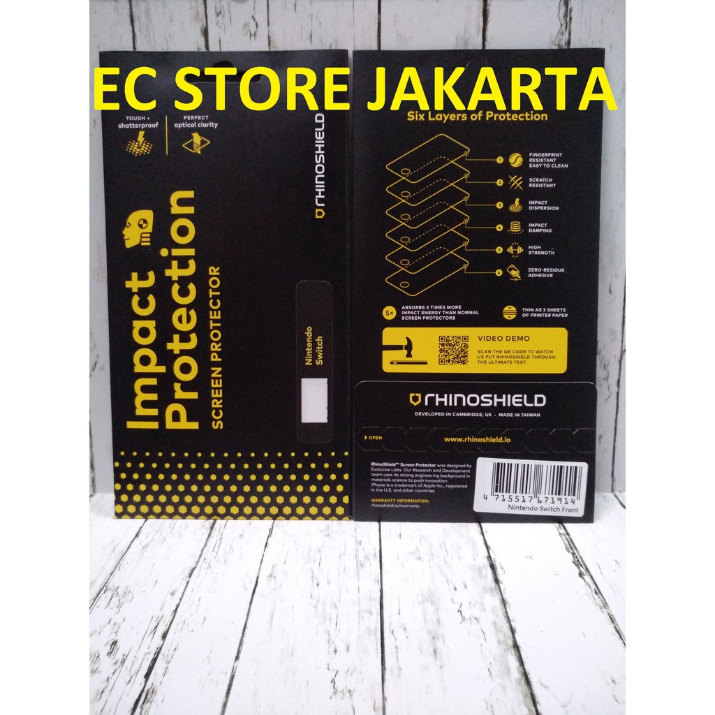 Original RhinoShield Impact Protection Screen Protector Nintendo Switch