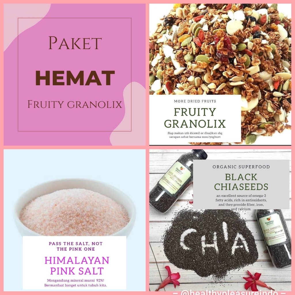 

PAKET HEBAT Fruity Granolix