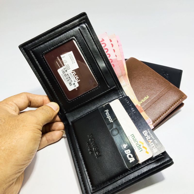 Dompet pria dompet import baweisi dompet kulit sintetis dompet murah