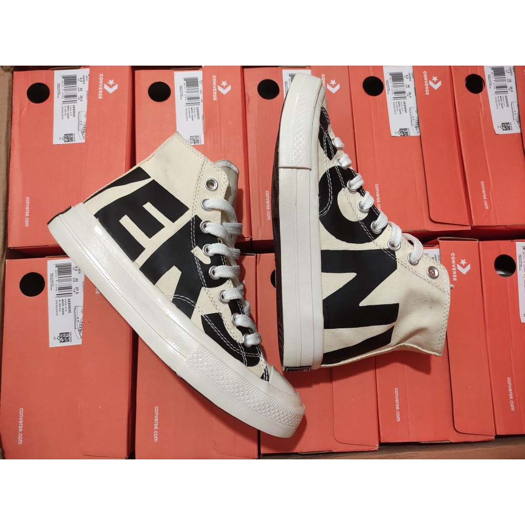 SEPATU CONVERSE 70S HIGH  ALL STAR BIG LOGO WHITE PREMIUM BNIB SEPATU SNEAKERS PRIA