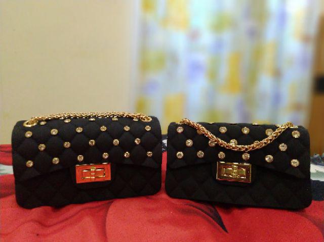 FYG-1098 TAS JELLY MATTE MAXI DIAMOND UKURAN 18CM TAS