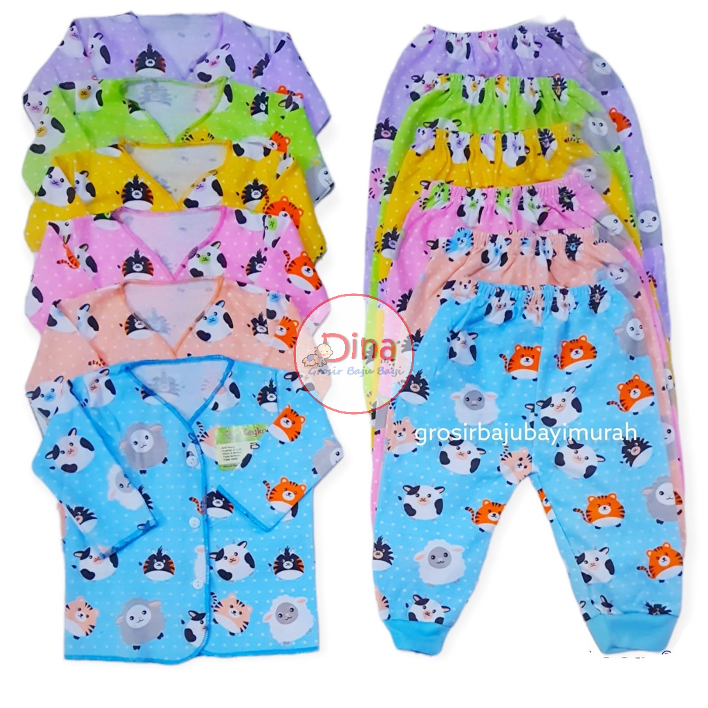 SETELAN baju bayi PANJANG MOTIF warna