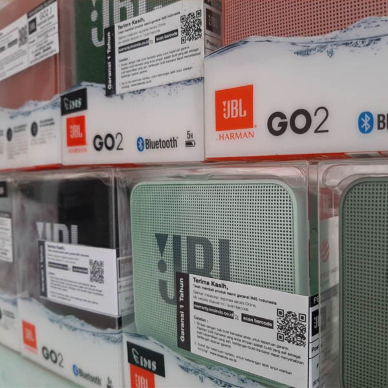 JBL GO 2 Portable Bluetooth Speaker Garansi Resmi IMS 1th