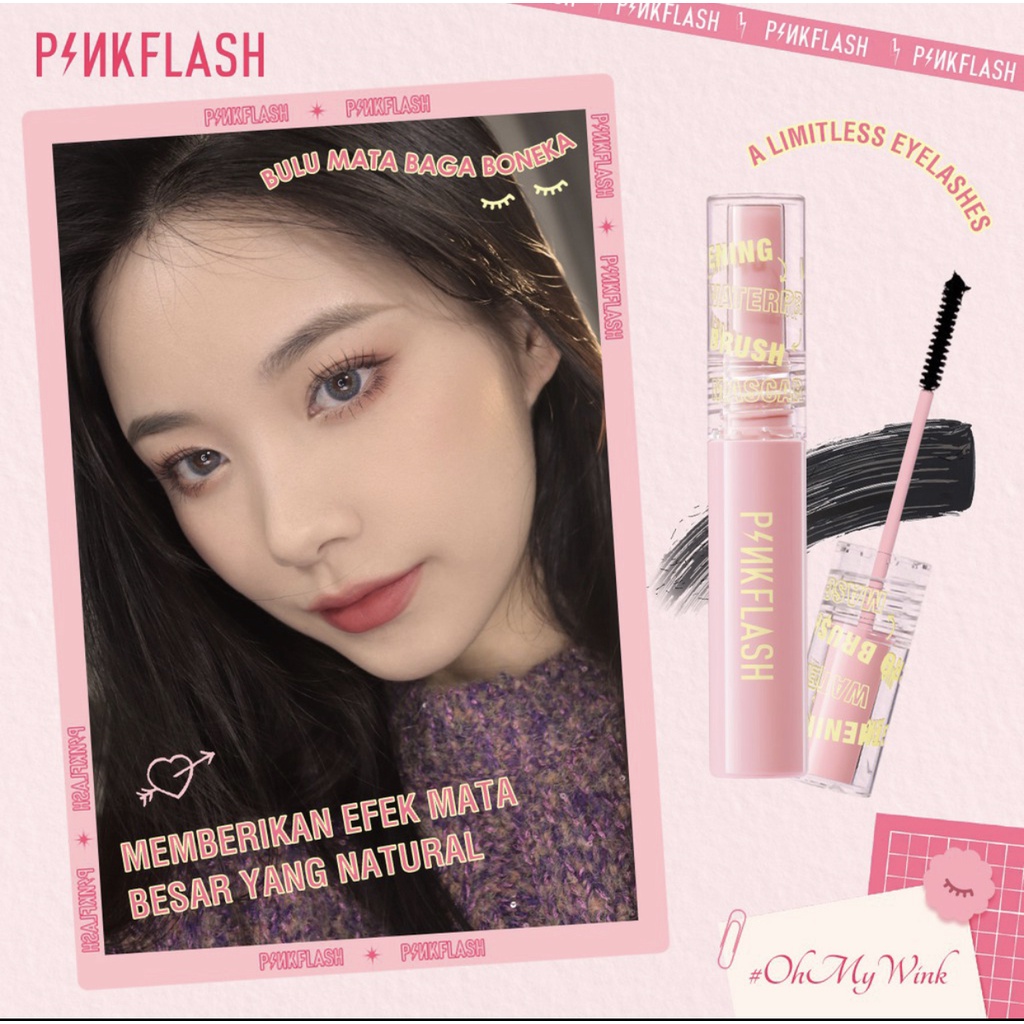 PINKFLASH OhMyWink E10 Length Curled Maskara Ultrathin Fibre Waterproof Limitless Eyelash Skinny Mascara