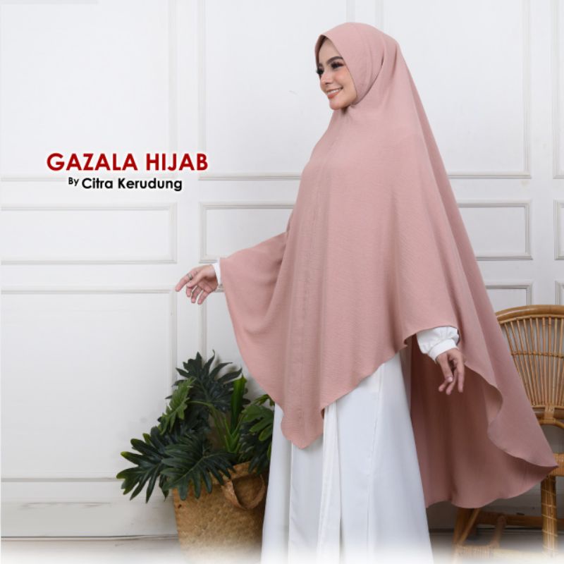 TERLARIS Instan Bergo Crinkle Softpad Antem Model V Shape Lancip Runcing Segitiga XL Standar Hijab