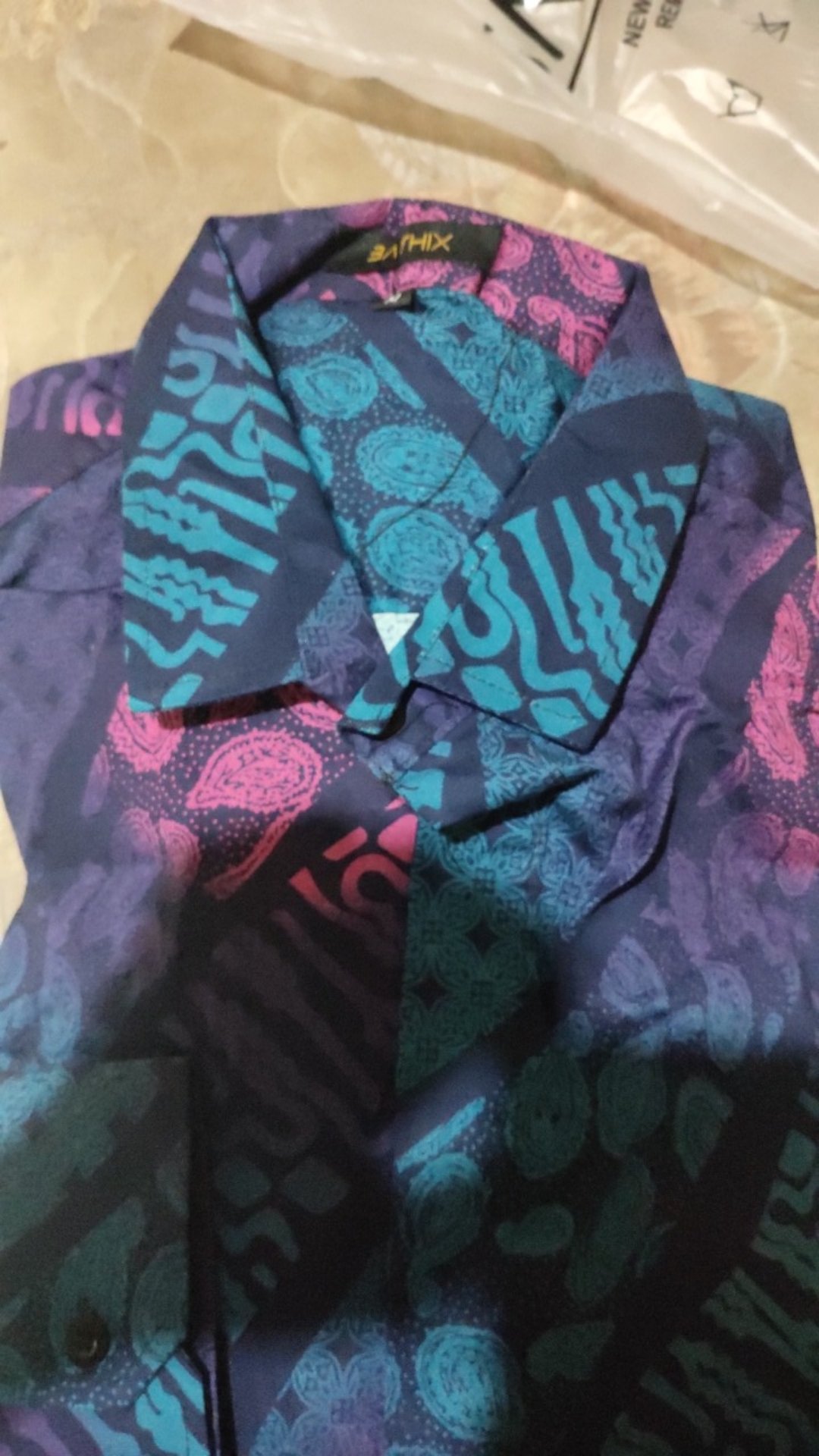 Maciku Store Kemeja Batik Songket Pria Lengan Panjang Baju Batik Print Premium Quality