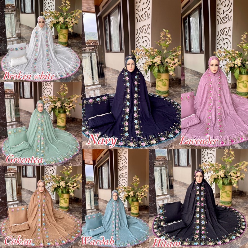 Mukena Rayon Bordir Tasik
