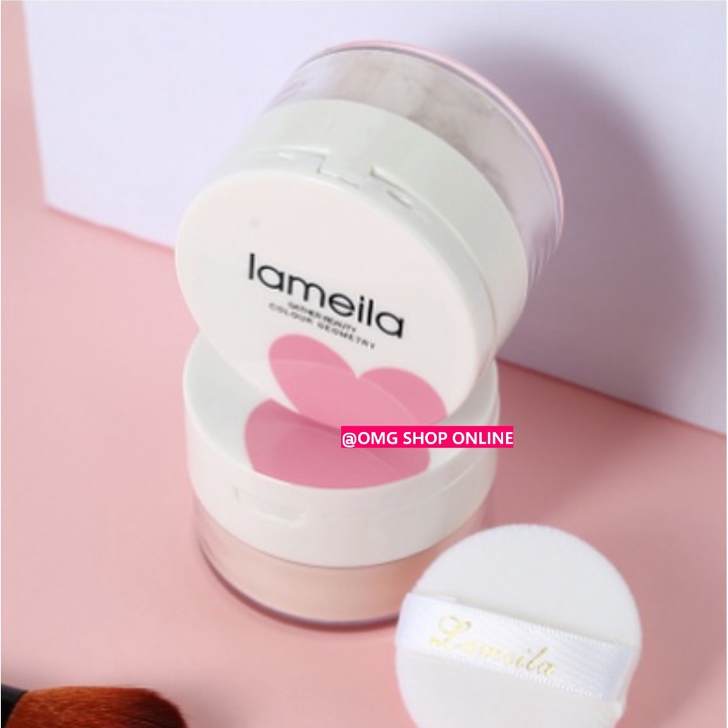 [NEW] Lameila Bedak Tabur Loose Powder + Cermin 3050 / Bedak Glowing Tahan Lama Anti Air Bedak Tabur Lameila Compact Powder / Bedak Lameila Beauty Powder 10 gr - Bedak Padat Glowing Tahan Lama Bedak Pemutih dan Glowing - Bedak Powder Foundation Waterproof