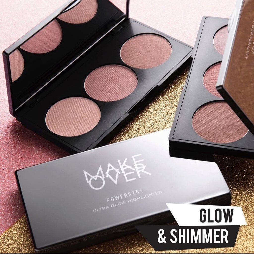 `ღ´ PHINKL `ღ´ 🅼🅰🅺🅴 🅾🆅🅴🆁 Make Over Powerstay Ultra Glow Highlighter glowing natural ala sultan