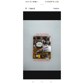 PSU POLYTRON 24T800 PSU POLYTRON 24D800 POWER SUPLAY REGULATOR TV LED POLYTRON 20-22-24 INCH PLD20D9