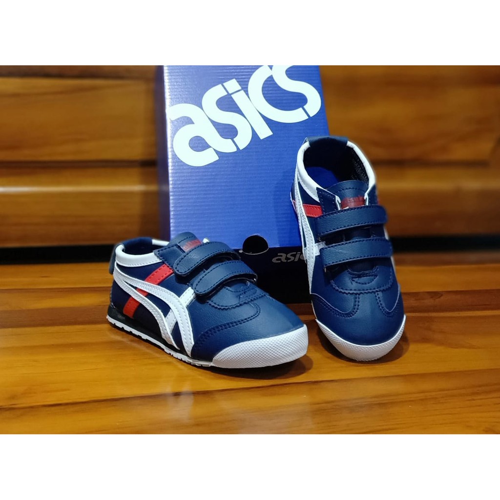 Sepatu anak Sneakers Termurah Terbaru Fasion Import olahraga Tk navy Putih laki laki &amp; Perempuan COD