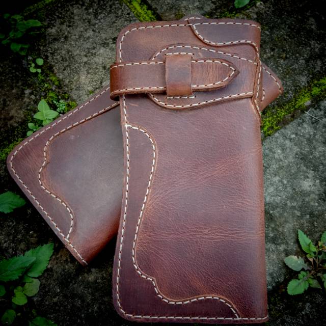 Dompet kulit asli / Dompet bikers / Dompet panjang / Dompet pria