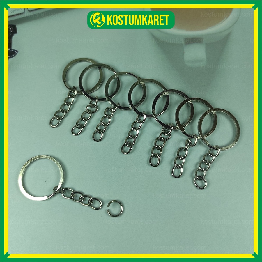 Ring Gantungan Kunci Gepeng Tebal | Bandul Kepala Gantungan kunci