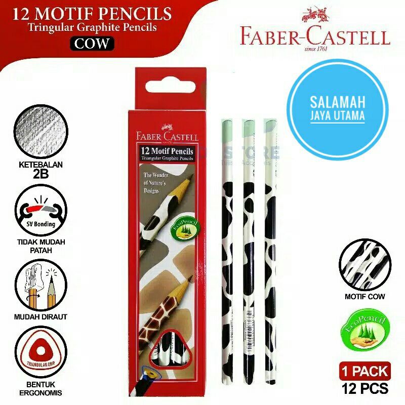 

Pensil Motif Cow Faber Castell 2B