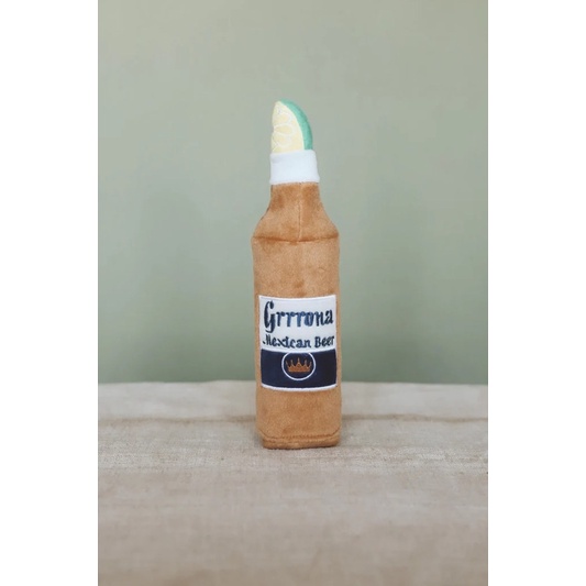 Premium grrona mexican beer squeaky toy