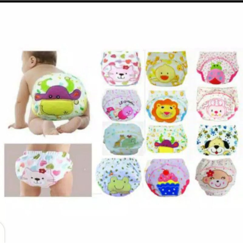 Celana Dalam Popok Latihan Pipis Training Pant Cloth Diaper Cover Clodi Bayi Baby Anak/training pant