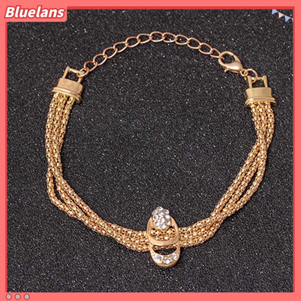 Bluelans Bracelets All-Match Comfortable Alloy Rhinestone Pendant Necklace