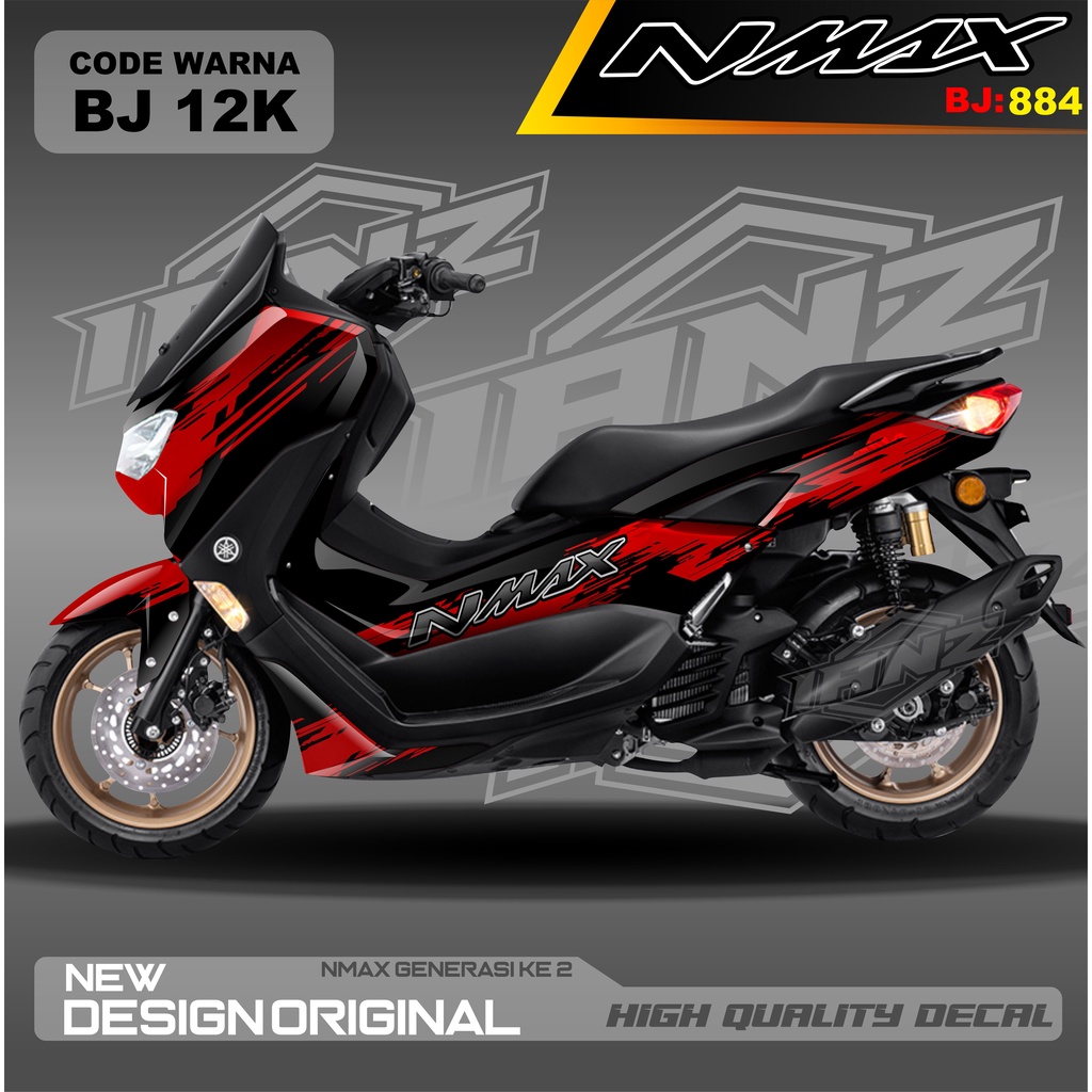 DECAL STICKER NEW NMAX FULL BLOK MOTOR/ DECAL FULL BODY NMAX / DECAL STIKER FULL BODY NMAX / STIKER DECAL NMAX TERBARU