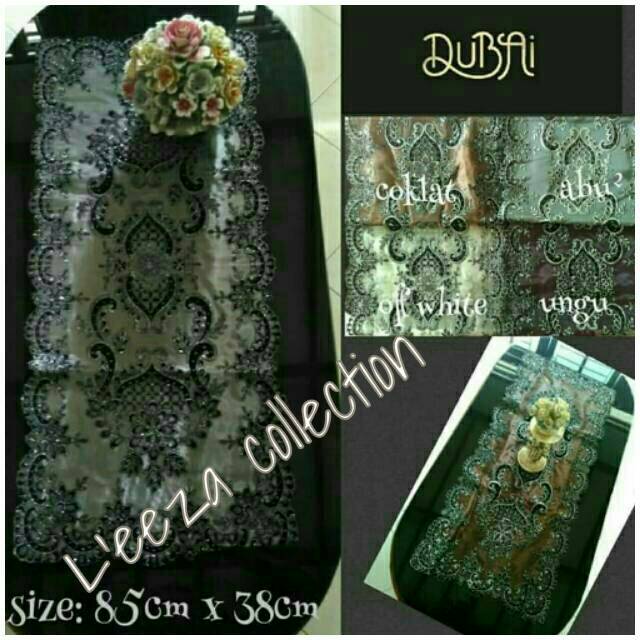 Taplak meja tamu OVAL &amp; PERSEGI ala Dubai L'eeza collection