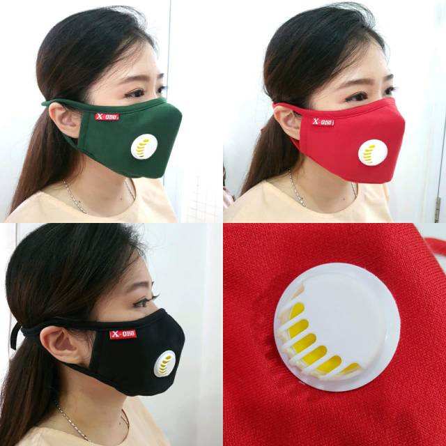 MASKER KAIN 3PLY FILTER KATUB UDARA - MASKER KATUB UDARA ANTI DEBU