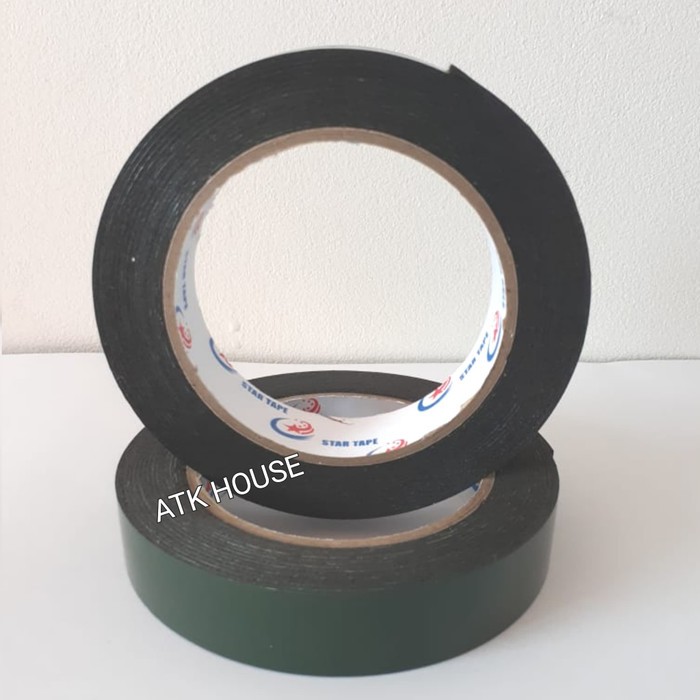 

Double Tape Busa STAR 22mm*5meter/PE Foam Hijau 1inc /Double Foam Tape