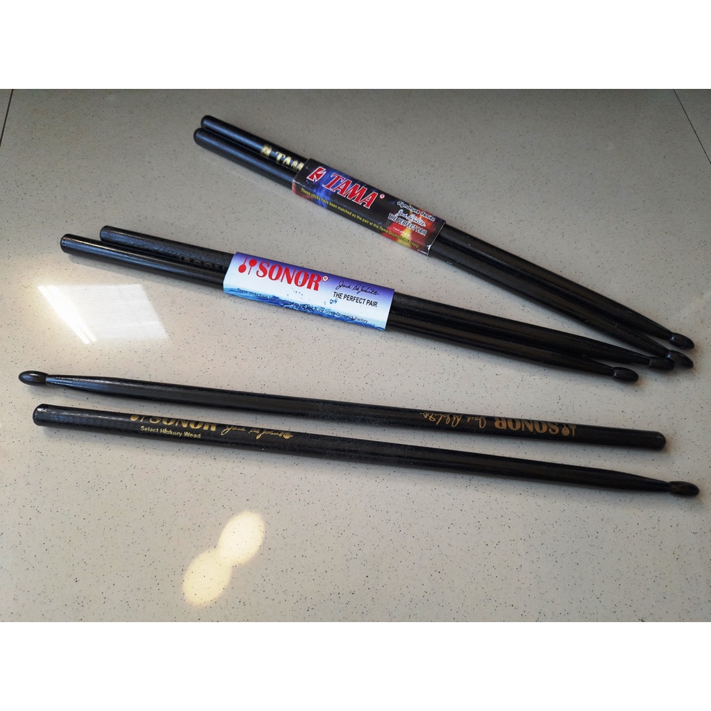 Stick Drum Hitam Set 2 Pcs Sonor Tama