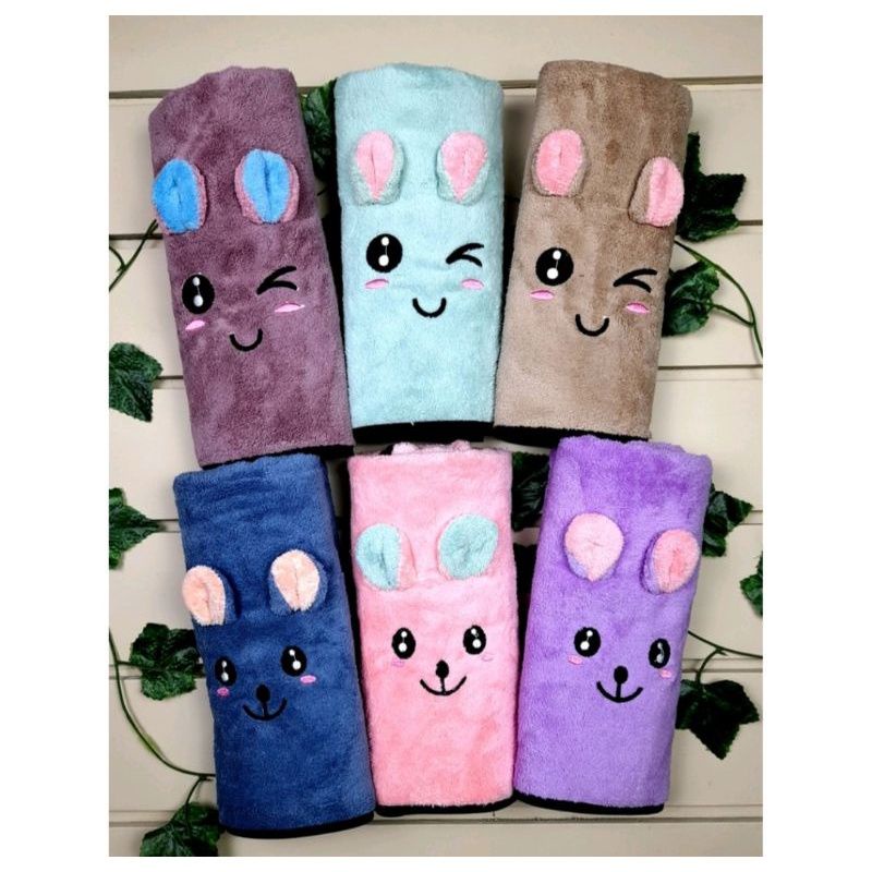 Handuk Bayi Karakter Kuping 3d / Handuk Bayi Microfiber import / Handuk Anak Bahan Lembut