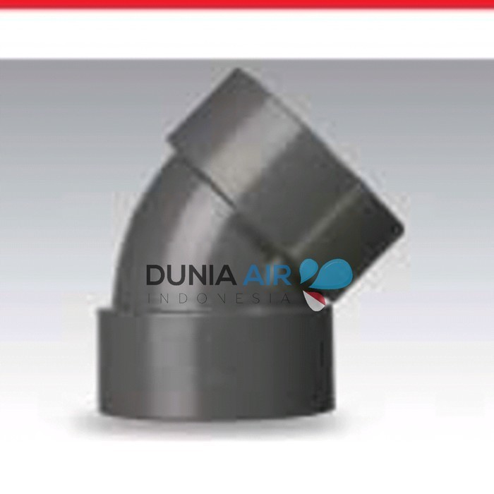 KNEE 45 RUCIKA D 12 INCH ELBOW 45 D45L SAMBUNGAN PIPA PVC