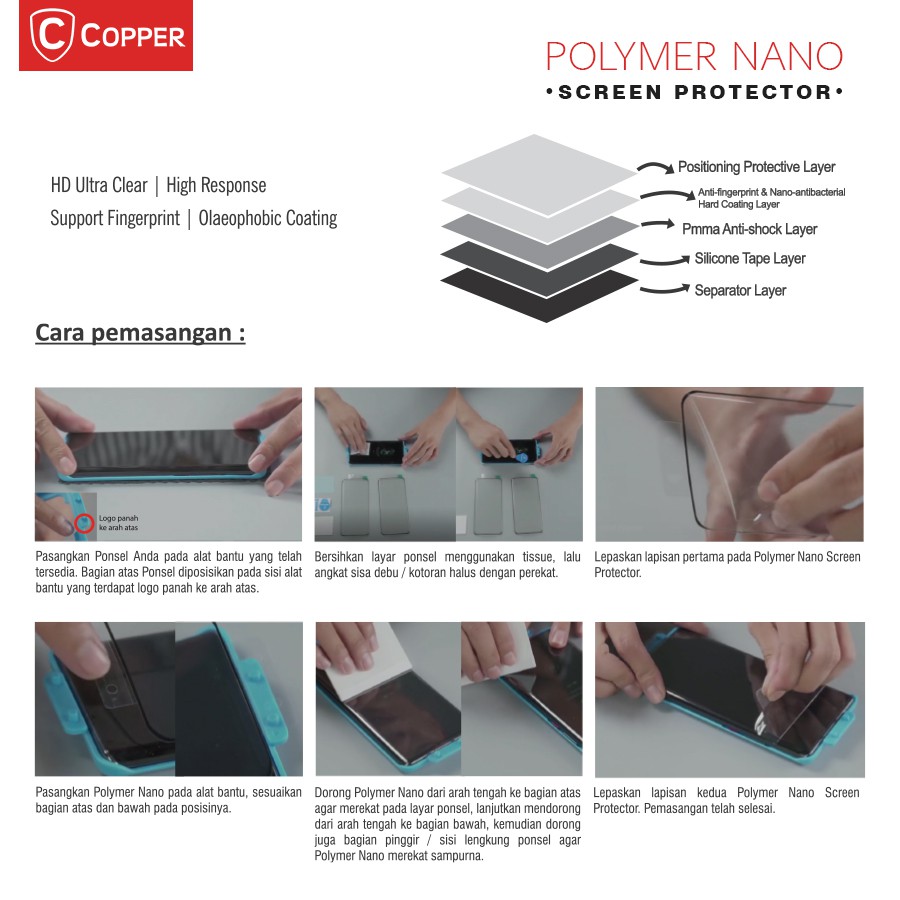 Samsung Galaxy S10 Plus - COPPER Polymer Nano Tempered Glass