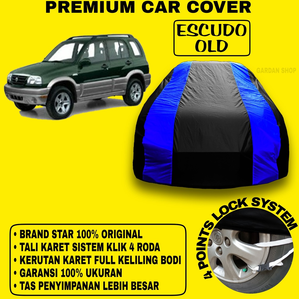 Body Cover ESCUDO OLD Sarung Strip BIRU Penutup Pelindung Bodi Mobil Escudo Old PREMIUM