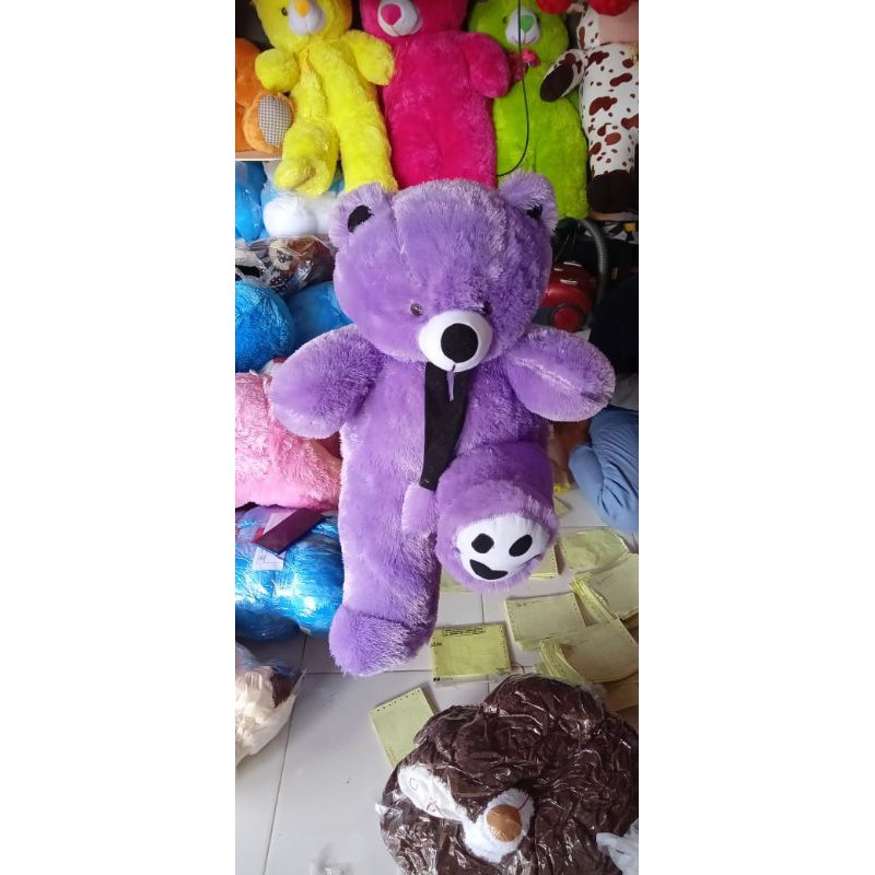 Boneka Bear Syal Jumbo Warna Ungu