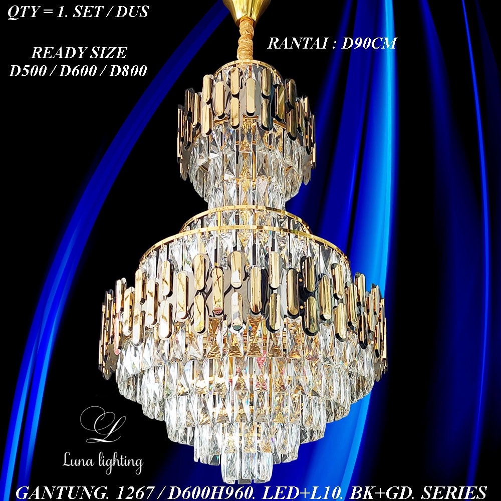 Lampu Gantung Kristal Ruang Tamu 1267 Chandelier