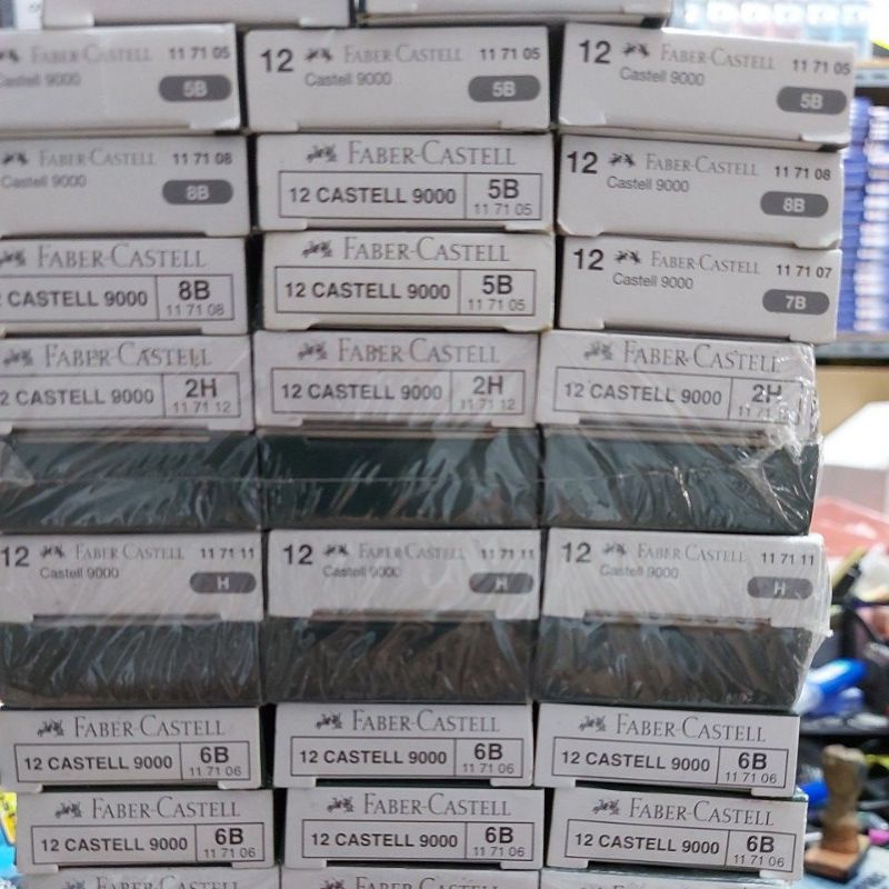 

Al Faber Castel Pencil kayu harga perlusin 46000 ukuran macem2 di note ya