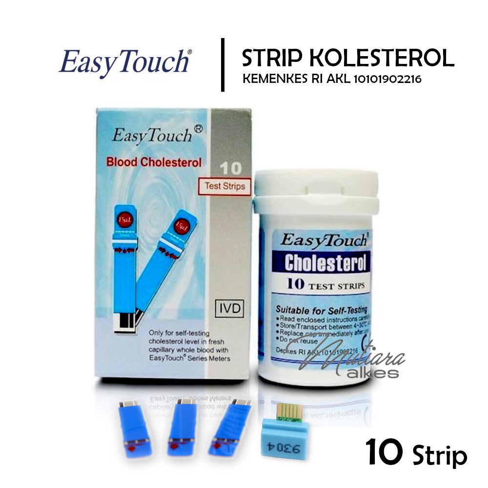 (MUTIARA ALKES) Strip Easy Touch Kolesterol - Cholesterol