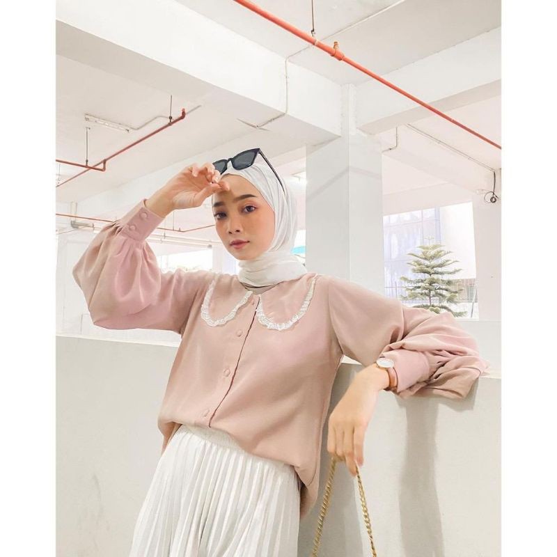 SHE 1KG MUAT 5PCS | KELLYA TOP SHIRT RENDA FASHION OOTD SELEBGRAM HITS WANITA MASA KINI