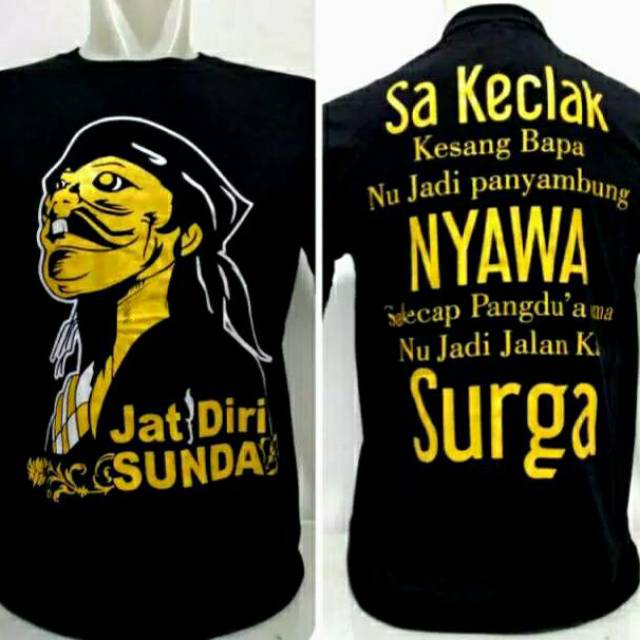 Kaos baju sunda maung getih sunda dan baju cepot